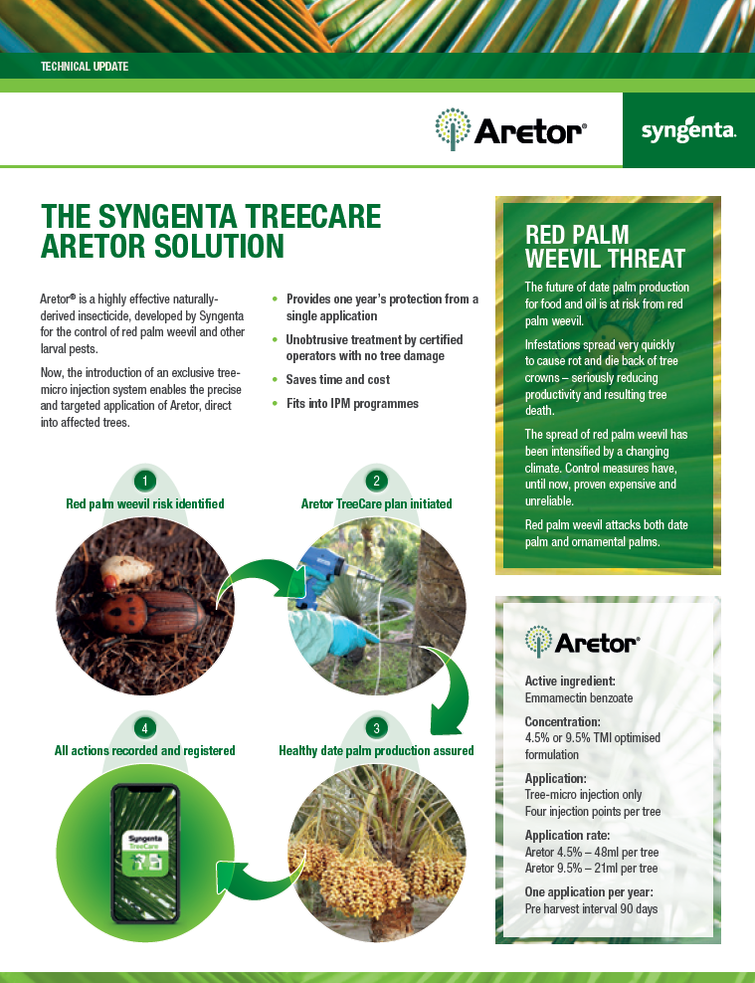 Syngenta TreeCare Aretor Leaflet